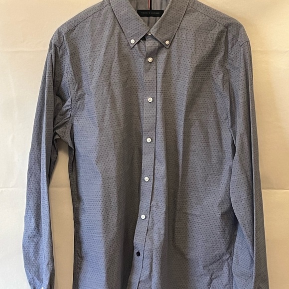 Tommy Hilfiger button down shirt, 16.5 36-37, Blue - Picture 1 of 4